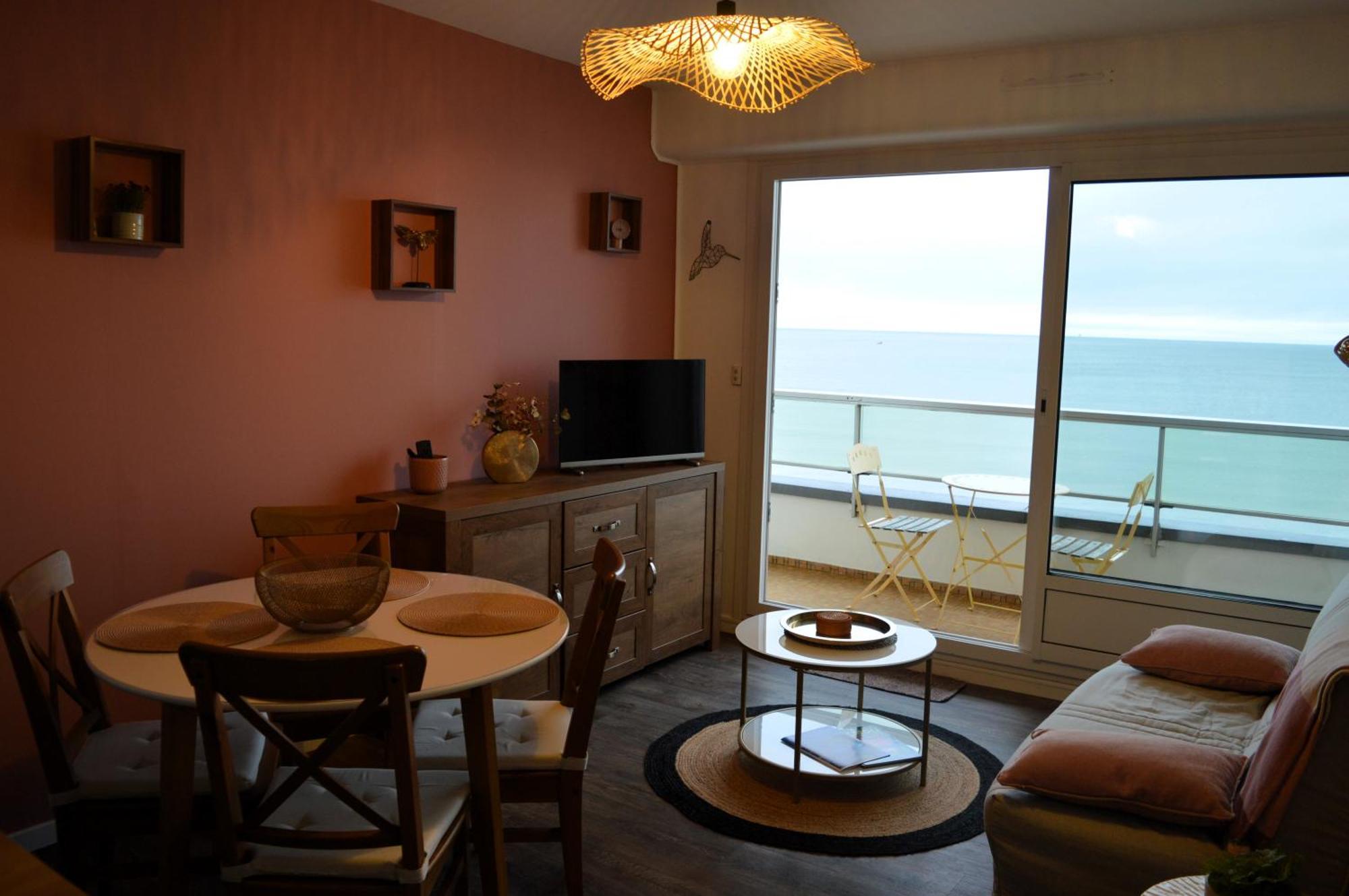 L'Esperluette - Magnifique Vue Mer Et Balcon Courseulles-sur-Mer Exterior foto